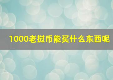 1000老挝币能买什么东西呢