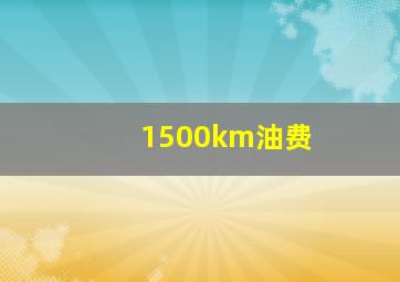 1500km油费