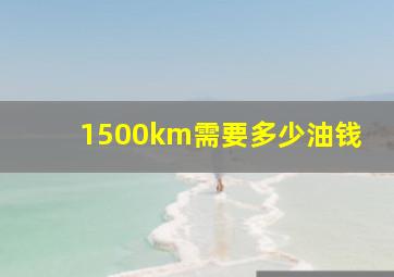 1500km需要多少油钱