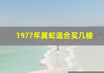 1977年属蛇适合买几楼