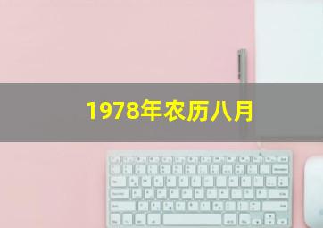 1978年农历八月