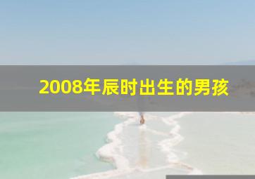 2008年辰时出生的男孩