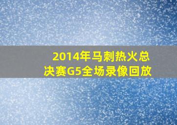 2014年马刺热火总决赛G5全场录像回放