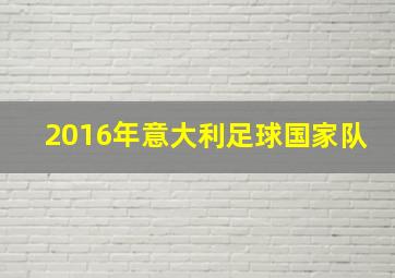 2016年意大利足球国家队