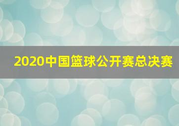 2020中国篮球公开赛总决赛