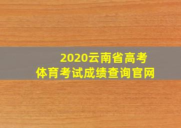 2020云南省高考体育考试成绩查询官网