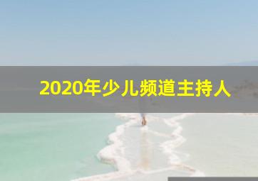 2020年少儿频道主持人