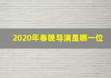 2020年春晚导演是哪一位