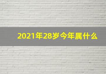 2021年28岁今年属什么