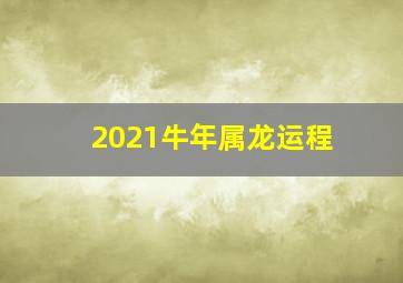 2021牛年属龙运程