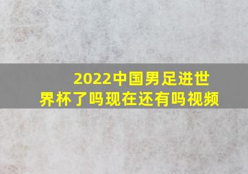 2022中国男足进世界杯了吗现在还有吗视频