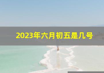 2023年六月初五是几号