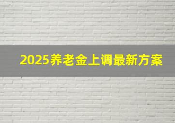 2025养老金上调最新方案