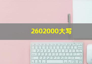 2602000大写