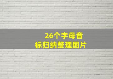 26个字母音标归纳整理图片