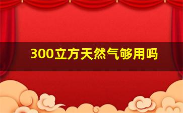 300立方天然气够用吗