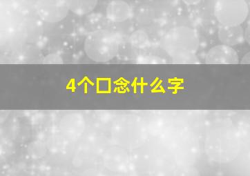 4个囗念什么字