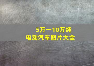 5万一10万纯电动汽车图片大全