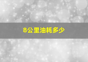 8公里油耗多少