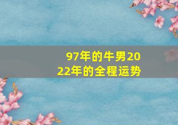 97年的牛男2022年的全程运势