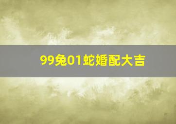 99兔01蛇婚配大吉