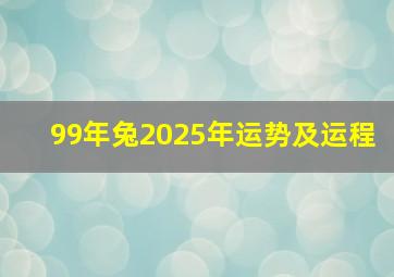 99年兔2025年运势及运程