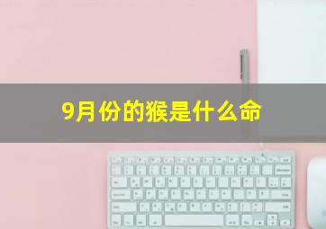 9月份的猴是什么命