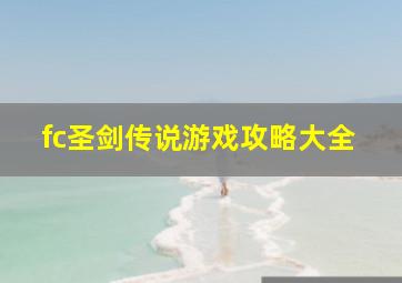 fc圣剑传说游戏攻略大全