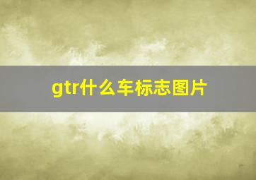 gtr什么车标志图片