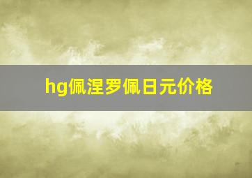 hg佩涅罗佩日元价格