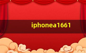 iphonea1661