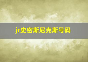 jr史密斯尼克斯号码