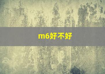 m6好不好