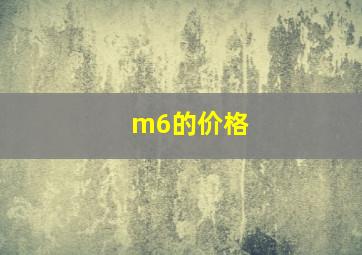 m6的价格