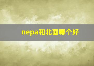 nepa和北面哪个好