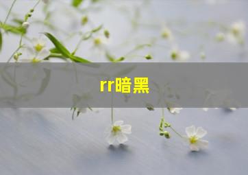 rr暗黑