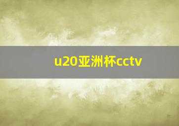 u20亚洲杯cctv