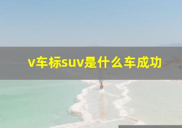 v车标suv是什么车成功