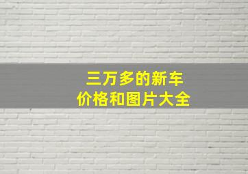 三万多的新车价格和图片大全