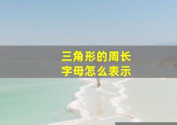 三角形的周长字母怎么表示