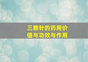 三颗针的药用价值与功效与作用