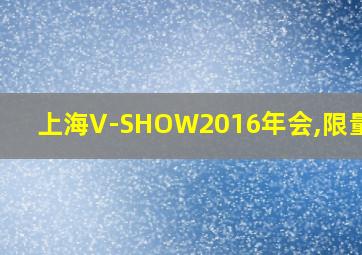 上海V-SHOW2016年会,限量KTV