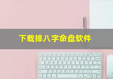 下载排八字命盘软件