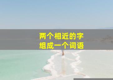 两个相近的字组成一个词语