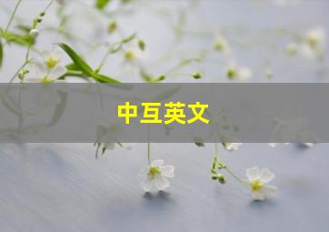 中互英文