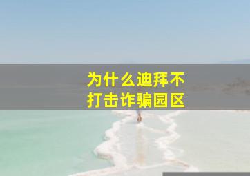 为什么迪拜不打击诈骗园区