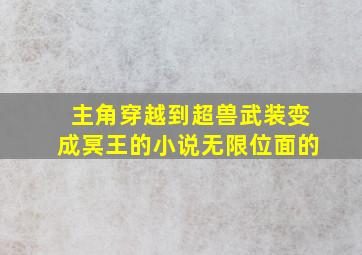 主角穿越到超兽武装变成冥王的小说无限位面的