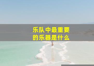 乐队中最重要的乐器是什么