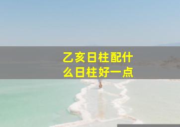 乙亥日柱配什么日柱好一点