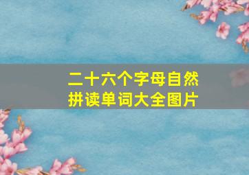 二十六个字母自然拼读单词大全图片